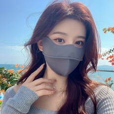 防曬面罩 女 夏季新款冰絲蝴蝶款 涼感透氣防紫外線 護臉頰遮陽 戶外騎行跑步高顏值