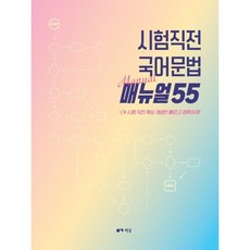 시험직전 국어문법 매뉴얼 55(2025)(2026 수능대비):시험 직전 핵심 개념만 빠르고 정확하게