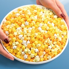 학알접기 학알 별접기 종이접기 별종이, 그라데이션 옐로우 1080매, 1개