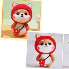 놀이 집콕 취미 만들기 DIY 공예 강아지 인형 양모펠트 키트