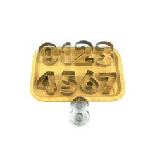 날카롭지 않은 스테인레스 숫자 쿠키커터 9P 베이킹도구베이킹틀 아빠는 감성캠핑 모양 뽑기