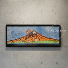 瑪森藝術 草間彌生 Yayoi Kusama 富士山藝術掛畫 (橘色/紅色) 2014限定 日本製造