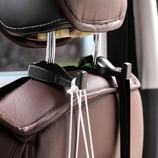 [말랑나무] 차량용 가방 걸이 헤드레스트 후크 행거 자동차 옷걸이 다용도 2p, 상세페이지 참조, 1개