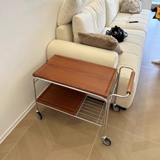 수납 테이블 주방 체리 보드 다층 카트 이동식, 1. 체리우드 다층 보드