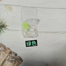 遊泳鼻夾耳塞套裝 成人兒童通用防水硅膠防滑游泳潛水裝備, 1個, 綠色鼻夾（盒裝）