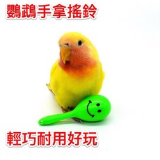鸚鵡玩家 小沙錘 現貨當日寄出 互動玩具 手拿玩具 搖鈴 小沙鈴 鈴鐺 訓練玩具, 紅色, 1個