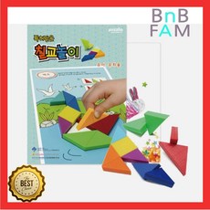 컬러 도형맞추기 칠교놀이 자석퍼즐 유아교구 집에서놀기 아이큐장난감 IQ, 1개