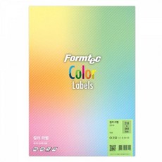 폼텍 컬러라벨A4전면 CN-3130(A4전지 녹색)