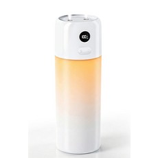 휴대용 미니 가습기 500ml 충전식 듀얼 미스트 자동 타이머 및 드라이 번 보호 야간 조명 포함 침실 사무실 AC 방 식물 자동차 여행용 (화이트), 휴대용 미니 가습기, 500ml 충전식 듀얼 미스트,