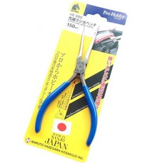 롱 노즈 플라이어 전자 일본산 정밀 라운드, 1개, 1. HE-D05