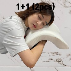 벨카마 1+1 캠핑 공부 수면 책상 간이 팔베개 벼게 메모리폼 배개