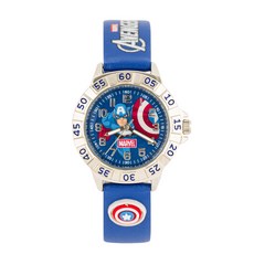 Marvel 漫威 兒童美國隊長皮革手錶 MA021-CA