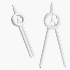 학습준비물 일체형 컴퍼스 심교체가능 콤파스 제도용 교구, 1개