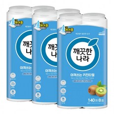 깨끗한나라 아껴쓰는 키친타올 140매 8롤 3팩, 1개, 1매입