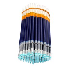 shangren 100 개/대 젤 펜 리필 학교 사무용품 편지지 선물 0.5mm 파란색 잉크, 113x5mm., 플라스틱