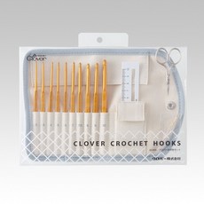 【YUBU】clover 可樂牌 金色鉤針套組 43-405, 1個