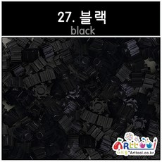 창의력 쑥쑥~ 쑥쑥블럭 디폼블럭 툭툭 벌크 리필 패키지 8mm/10mm 약 300개 27컬러, 27.블랙_10mm, 1개