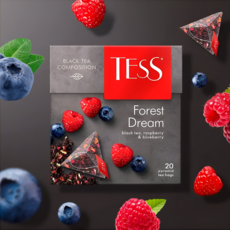 테스 포레스트 드림(라즈베리 블루베리) 과일 홍차 유럽 러시아연방 블랙티, 1개, 20개입