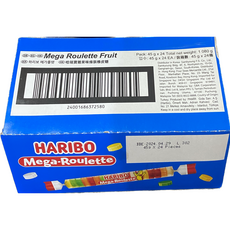 하리보 메가룰렛45g*24개입, 45g, 1개