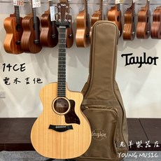 TAYLOR 14ce GA桶身 電木吉他 雲杉面單 沙比利背側板 Fishman拾音器, 1個