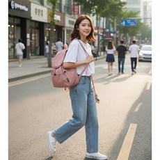 오르벨라 가벼운 기저귀가방 백팩 방수 대용량, 핑크