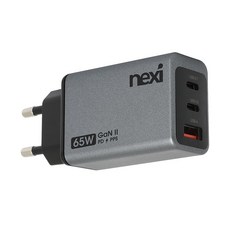 넥시 GaN II USB PD-PPS 초고속 충전기 65w NX1282, 그레이, 1개
