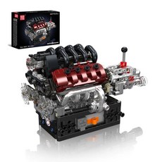 몰드 킹 엔진트랜스미션 블록 클래식 카 엔진 기어박스 모터 컨트롤 퍼즐 선물, 1개, 2. with original box