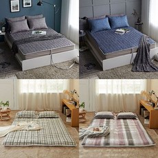 따뜻한 세미 마이크로 화이바 누빔 옥매트 전기장판 온열 온수 매트 커버 덮개, 상세페이지 참조