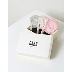 26SS [여성양말]면혼방 솔리드 페이크삭스 3족세트 DBSS6E081BK