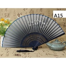 幸運星 中國風日式摺疊扇 舞蹈道具 裝飾擺件 女用花卉扇, 1個, 扇子一把+扇套隨機