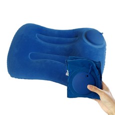 여행용 캠핑 에어베개, 네이비, 1개