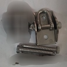 吊環 304不銹鋼屋頂旋轉固定弓型D型吊鉤秋千空中瑜伽倒吊環沙袋螺絲, 3款 D型固定器1個+2個自攻螺絲, 1個