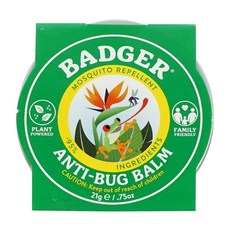 Badger 뱃져 오가닉 안티 버그 밤 시트로넬라 로즈마리 21 g, 1개
