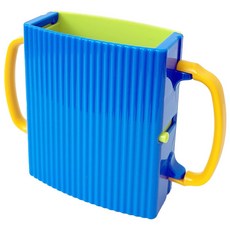 일본 이노마타 사이즈조절 종이팩홀더 유아 아기 음료 도우미, 블루, 250ml, 1개