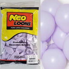 피플스파티 매트 둥근풍선 30cm 파스텔 50입 네오룬즈, 1개, 라벤더