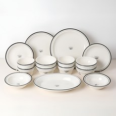 시라쿠스 뉴욕 4인 그릇세트 식기세트, 1세트, 15p, 칼딘그린