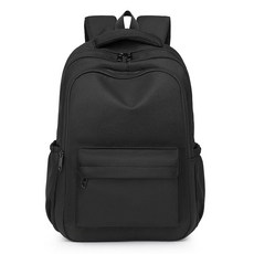 학교 용품을 위한 귀여운 미적 백팩 대학 백팩 십대 소녀 학생 노트북 가방 대용량 책가방 블랙. 패션 백팩, 블랙, 1개, 블랙