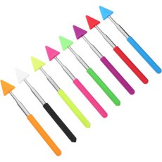 8pcs 안내 스틱 티칭 포인터 접이식 핑거 교사용 프레젠테이션 교실 복근용 막대, 1개