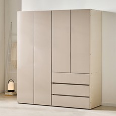 멜로우 LPM 1600 3서랍 옷장 장농, 모카그레이