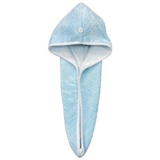 Gemini 双星毛巾 加厚雙層珊瑚絨超吸水乾髮帽 雙倍加絨加厚 自帶掛繩 方便收納, 藍色, 1個