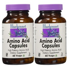 Bluebonnet 胺基酸植物膠囊 無麩質, 60顆, 2罐
