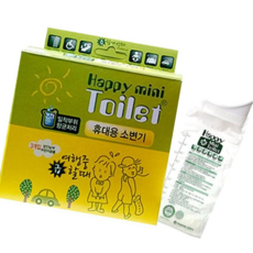 캠핑용소변기 해피미니토일렛 휴대용 소변기 낱개 / 남여공용 1개, 본상품
