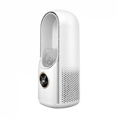 오스틱니 2026 NEW 초특가 무엽 팬 USB 충전식 휴대용 저소음 디자인 데스크탑 사무실 가정용 창의적인 미니 팬, 흰색 잎이 없는 선풍기 [영어 색상 상자]