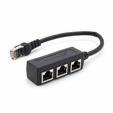 Coms 커플러 RJ45 FT형 8P8C 3포트 분배기, BT205, 1개, 1cm