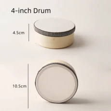쿠쿠스토어 어린이 장난감 4/인치 나무 손비트 타악기 하프 드럼 - 위한 교육, 02 4inch 1PC