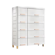 AOTTO 75面寬輕奢大容量五層收納櫃(抽屜櫃 收納櫃 置物櫃), 優雅白