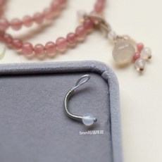 手工編織萬能扣繩手串，滴溜連接扣手鏈扣環，多功能攀岩登山配件, 5mm瑪瑙珠/灰色線