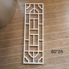 한옥 창호지문 문살 민속 파티션 문창살 창살 한지문, 80x25