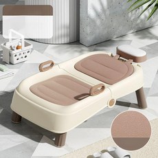 샴푸 의자 샴푸베드 접이식 머리감는 목욕 머리 목욕의자 체어 샴푸의자 샴푸베개 접이식샴푸체어, 스탠다드 베르골드 PU 부드러운