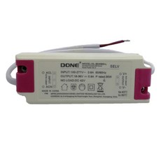 커넥터가있는 LED 드라이버 전원 공급 장치 1 7W 20W 30W 40W 50W AC100 277V 상업용 조명용 고효율 변압기